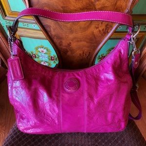 Coach patent hobo bag